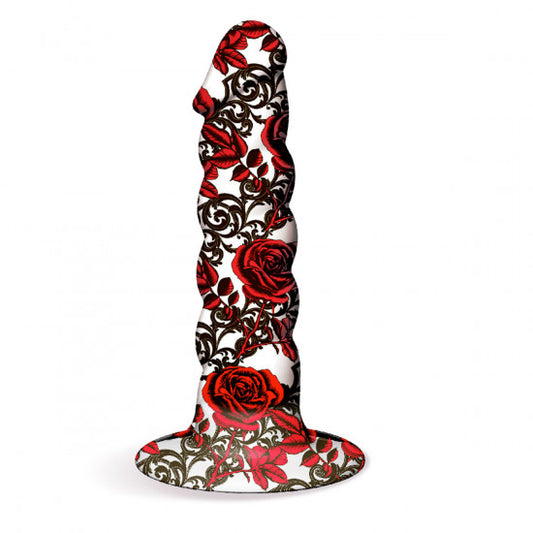 Collage - Iron Rose Twisted Silicone Dil - Pleasures By KMarie