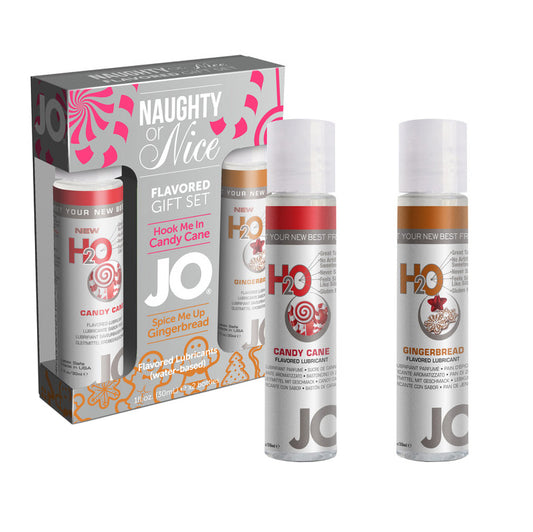 JO H2O - Candy Cane & Gingerbread - Gift Set (Water-Based) 1 fl oz / 30 ml - Pleasures By KMarie